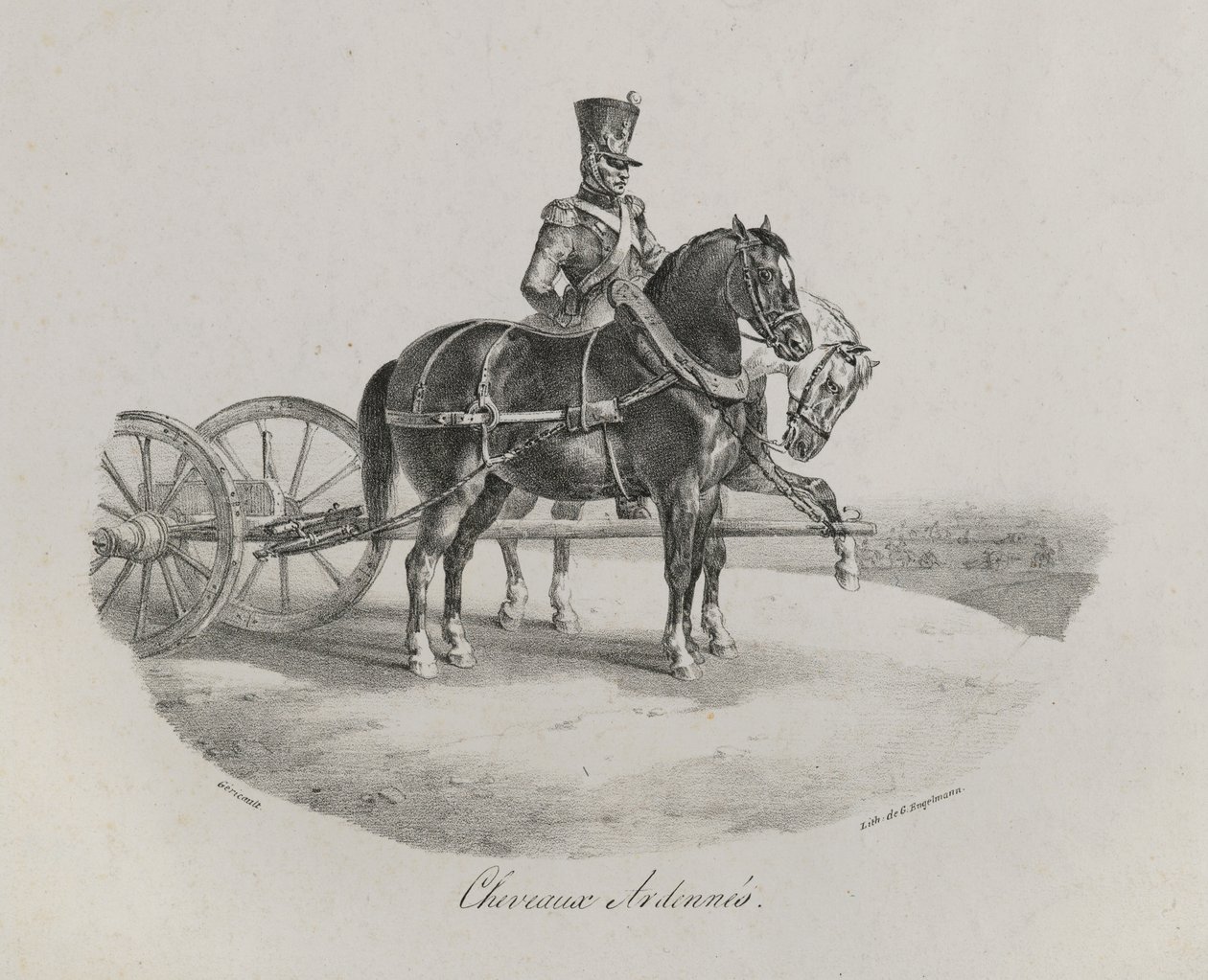 アルデンヌの馬、1822年